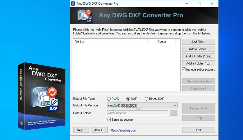 Anydwg Software Dwg Dxf Converter 2027 0 Free Download