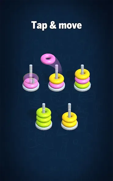Download Hoop Sort Puzzle Color Ring Mod Apk Game Latest Version