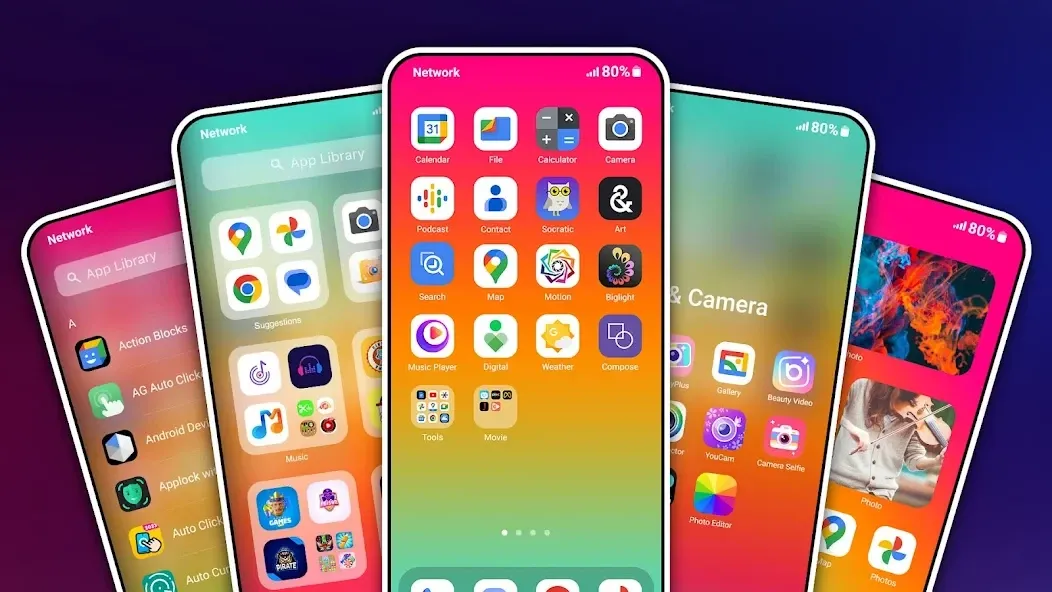 Hiphone Launcher Clean And Fast Mod Apk Free Download