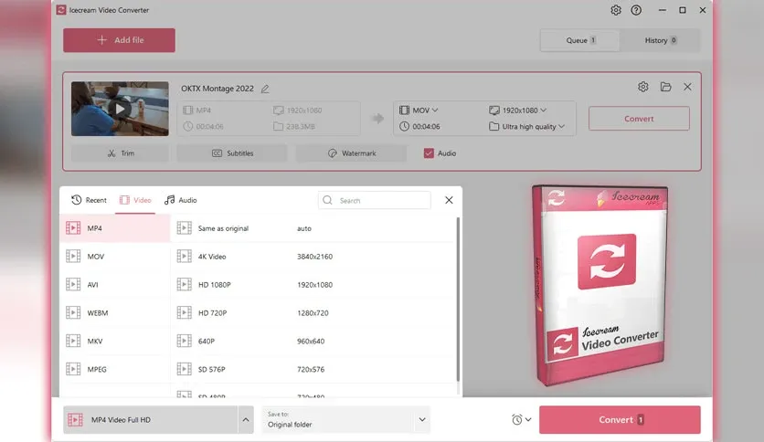Icecream Video Converter Pro 1 47 Full Terbaru