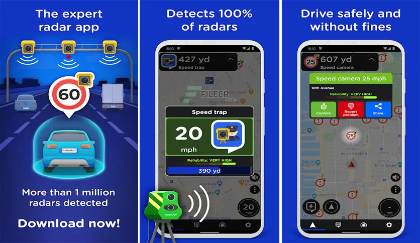 Radarbot Free Speed Camera Detector And Speedometer 9 35 17